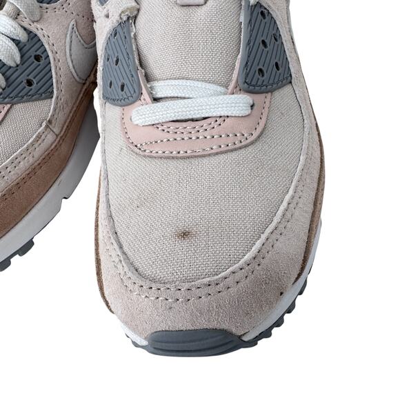 Nike Air Max 90‎ Premium Sneakers Mens US 5.5 Beige Upper Synthetic DA1641-201 main image 10
